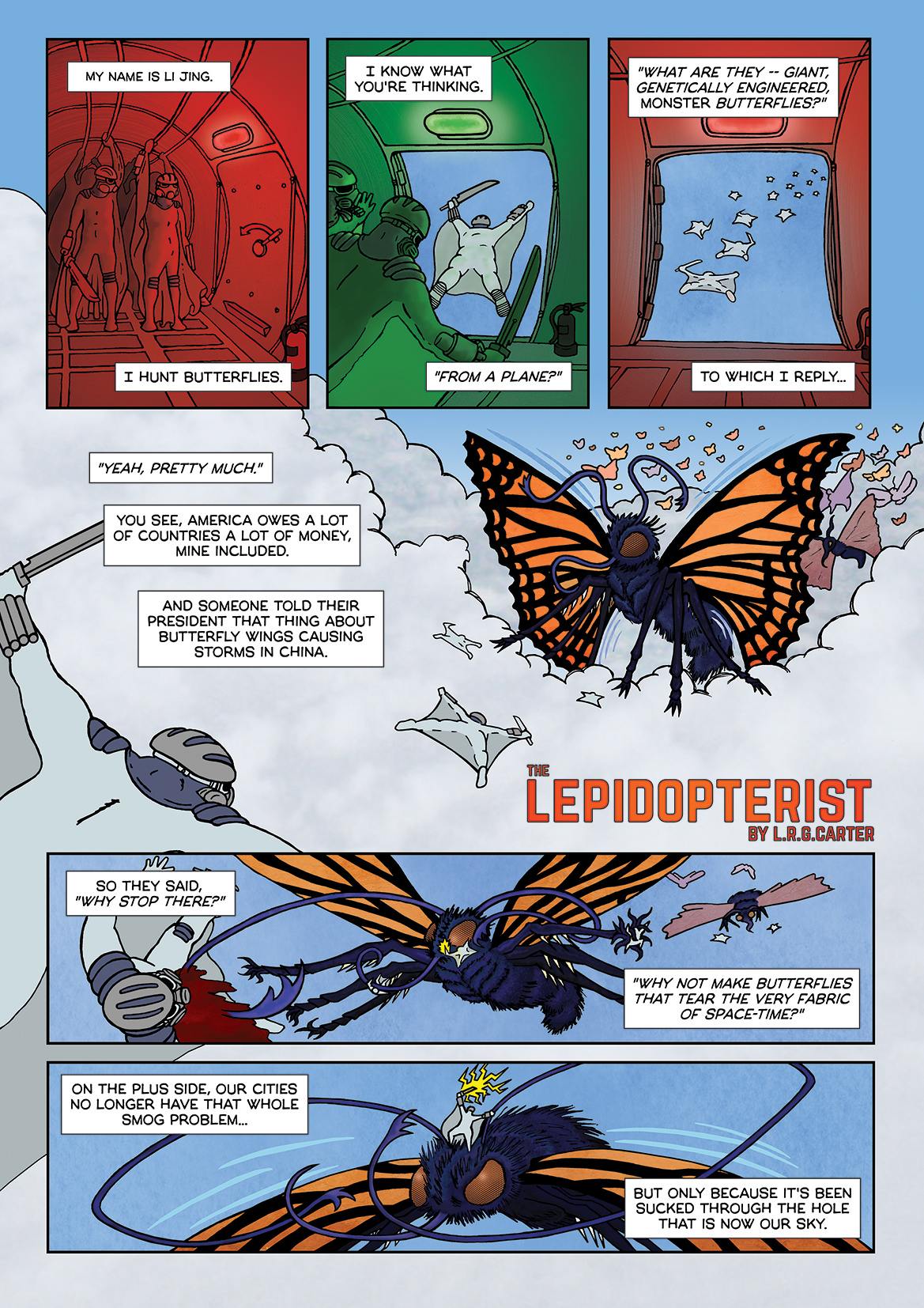 The Lepidopterist, page one.